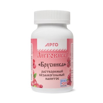 Литовит-напиток растворимый Брусника, порошок, 140 г-1
