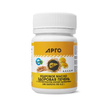 Масло кедровое Здоровая печень с экстрактом корней одуванчика-1