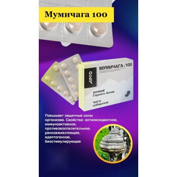 Мумичага 100, таблетки, 100 шт.-3