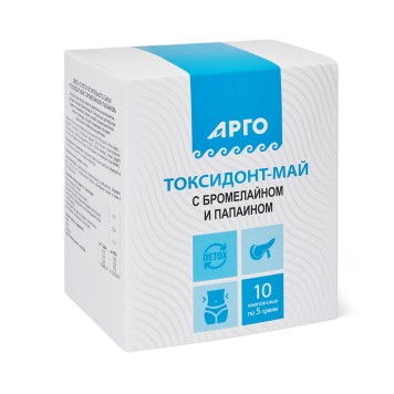 Токсидонт-май с бромелайном и папаином, 10 саше по 5 г-2