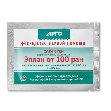 Салфетки антисептические стерильные Эплан от 100 ран, 1 шт.-3