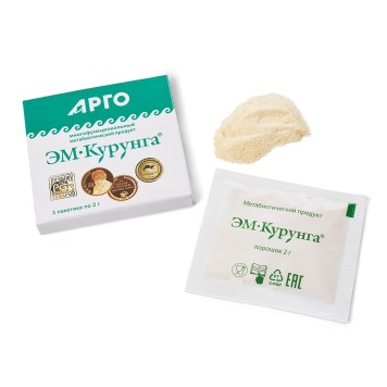 Продукт метабиотический ЭМ-Курунга, порошок, 3 пак. по 2 г-2