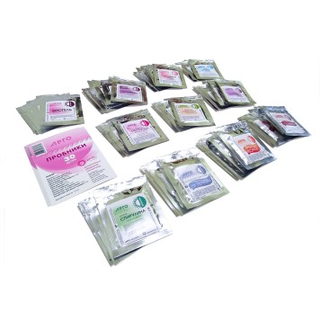 Набор пробников гелей, кремов, сухих масок и концентратов для волос линии ProBio Antiage-12