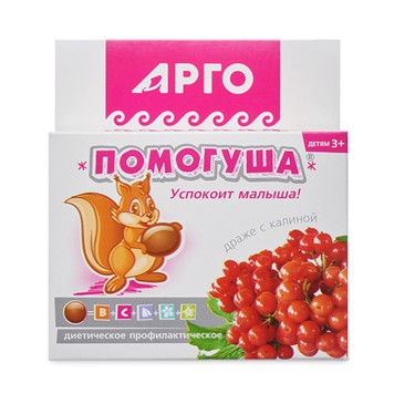 Драже детское с калиной Помогуша, 80 г-1