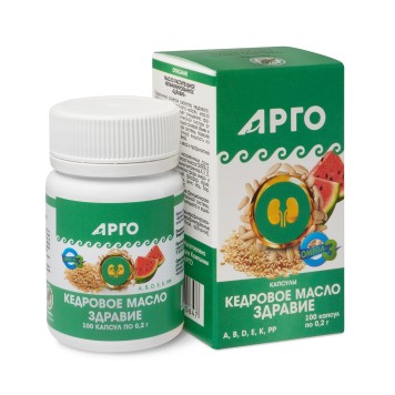 Кедровое масло Здравие, капсулы, 100 шт.