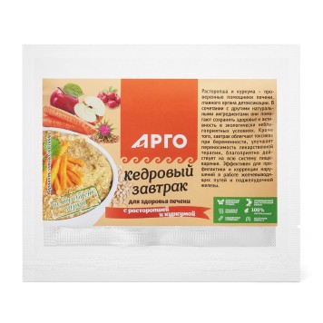 Завтрак кедровый для печени с расторопшей и куркумой, 40 г